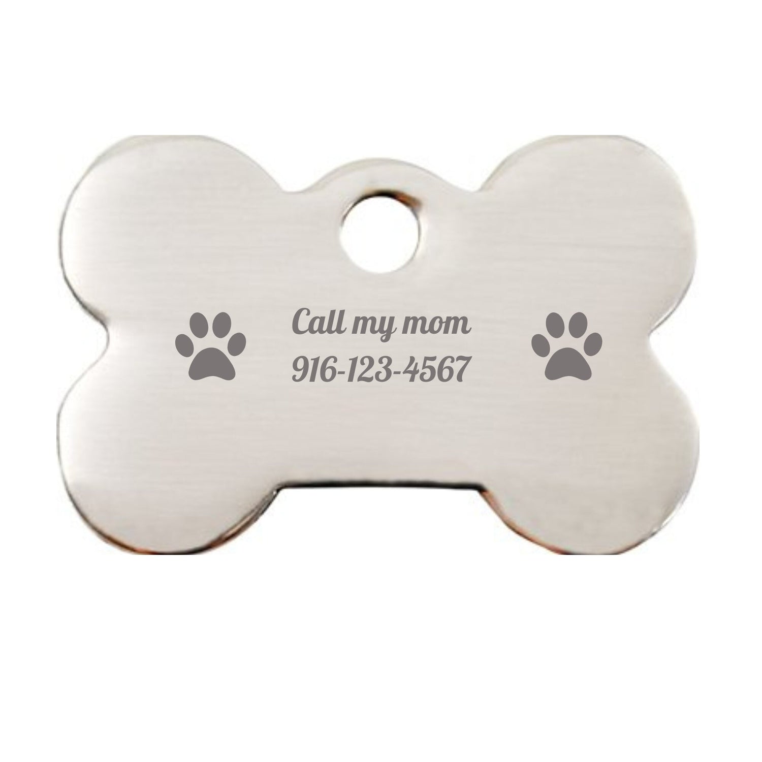 Customized  Pet Tag, Laser Engraved, Personalized Anodized Aluminum Pet Tag/Dog Tag/Cat Tag W/Key Ring