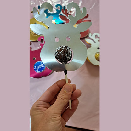 Christmas Chocolate Lollipop Holders Reindeer Lollipop Chocolate Holder