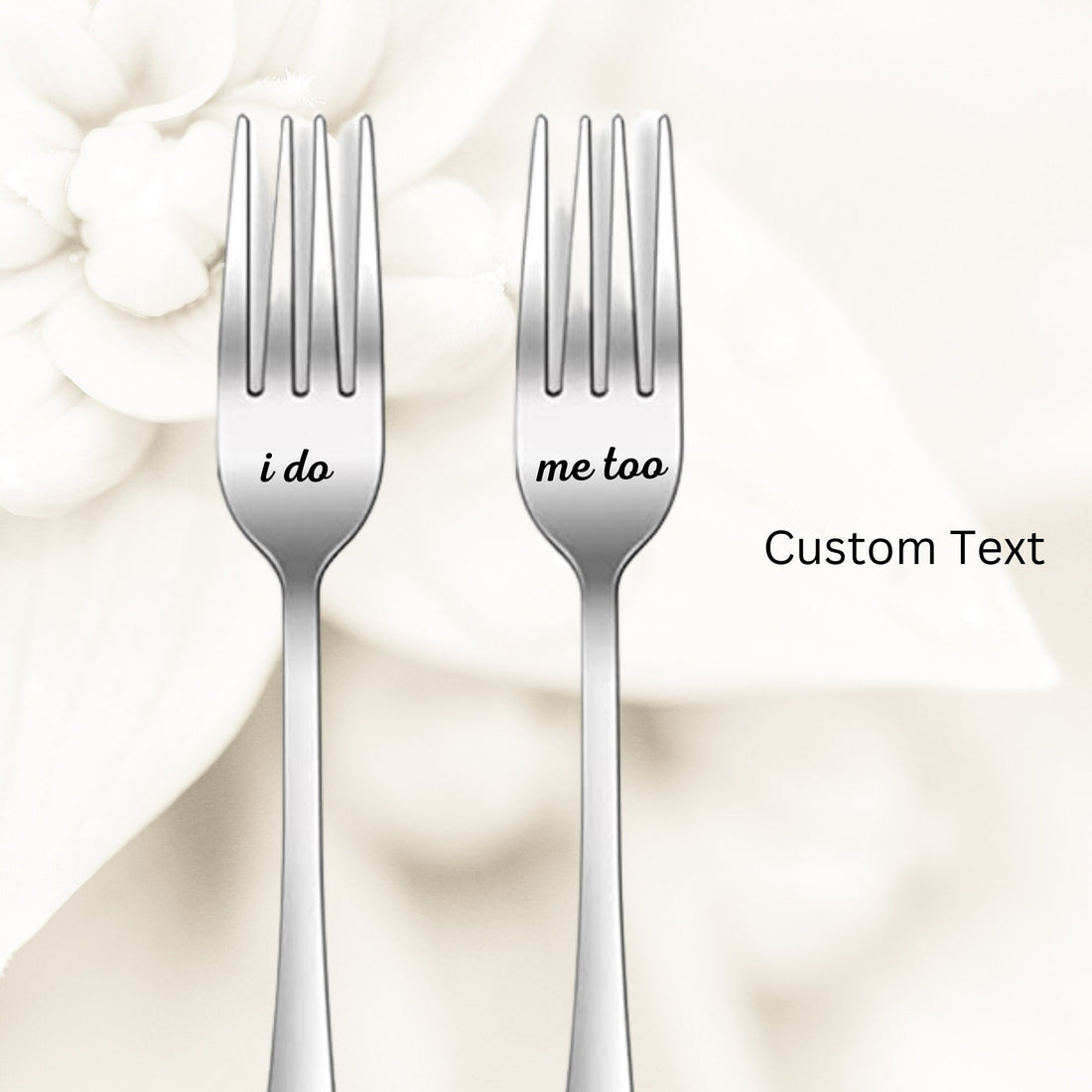 Engraved Wedding Forks, Personalized Anniversary Forks, Personalized Cake Forks, Newlywed Gift, Wedding Gift, Engraved Mr and Mrs Forks