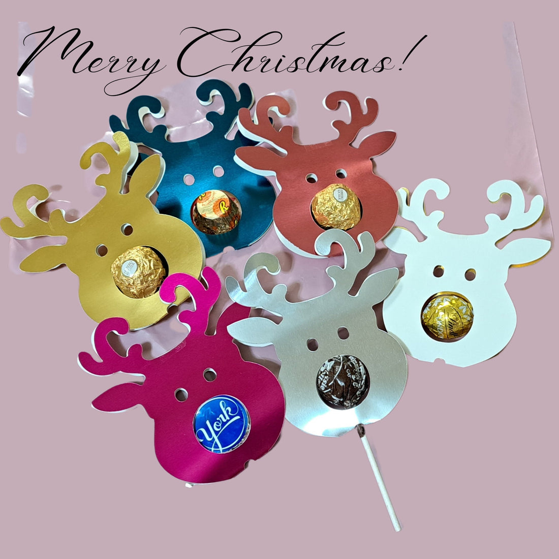 Christmas Chocolate Lollipop Holders Reindeer Lollipop Chocolate Holder