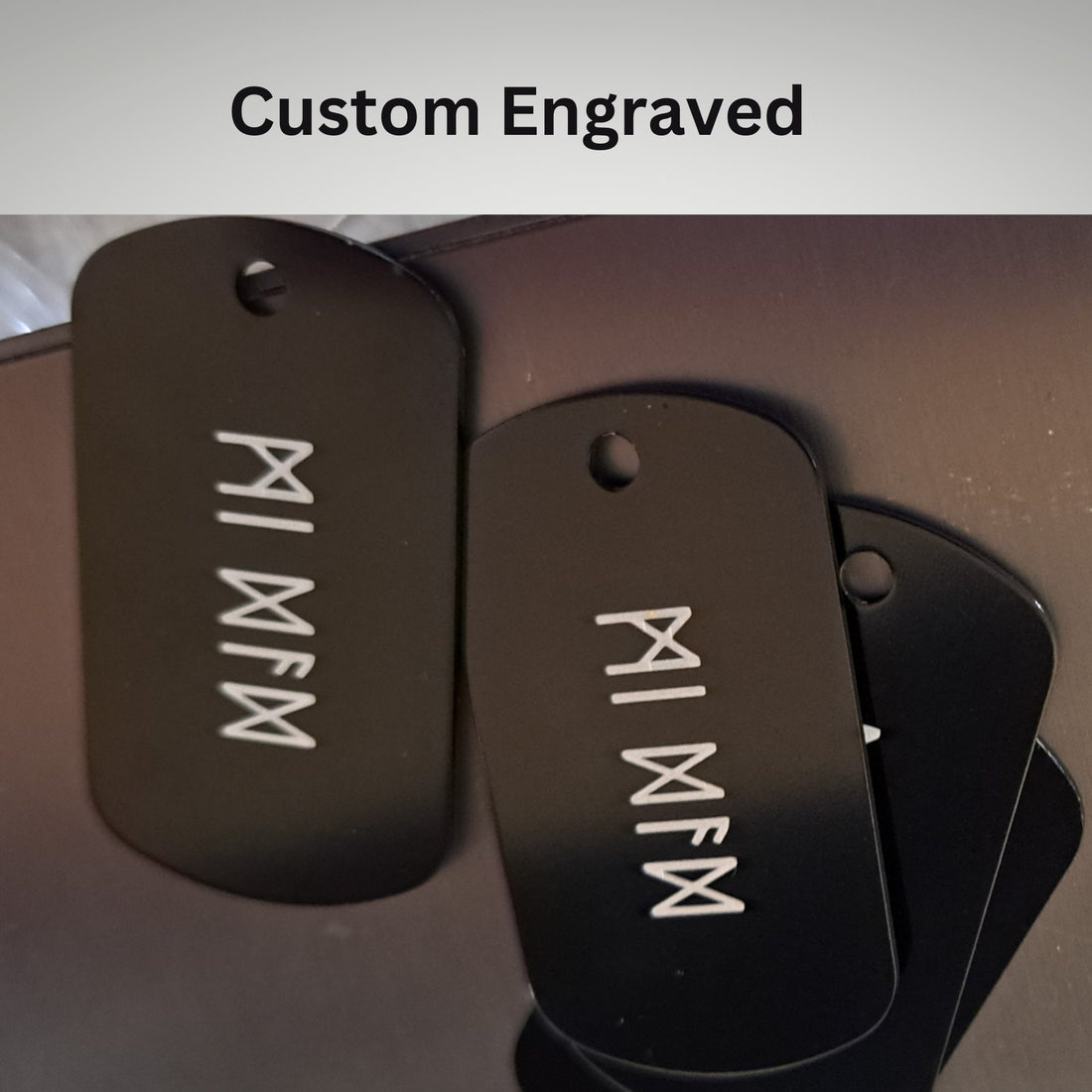 Custom Dog Tag Necklace – Personalized Stainless Steel Pendant for Men