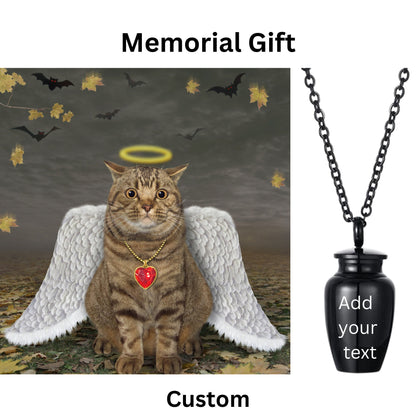 Memorial Gifts, Personalized Mini Keepsake Urn Cremation Jewelry for Human and Pet Ashes, Sympathy Gift - Mini Personalized Keepsake Urn