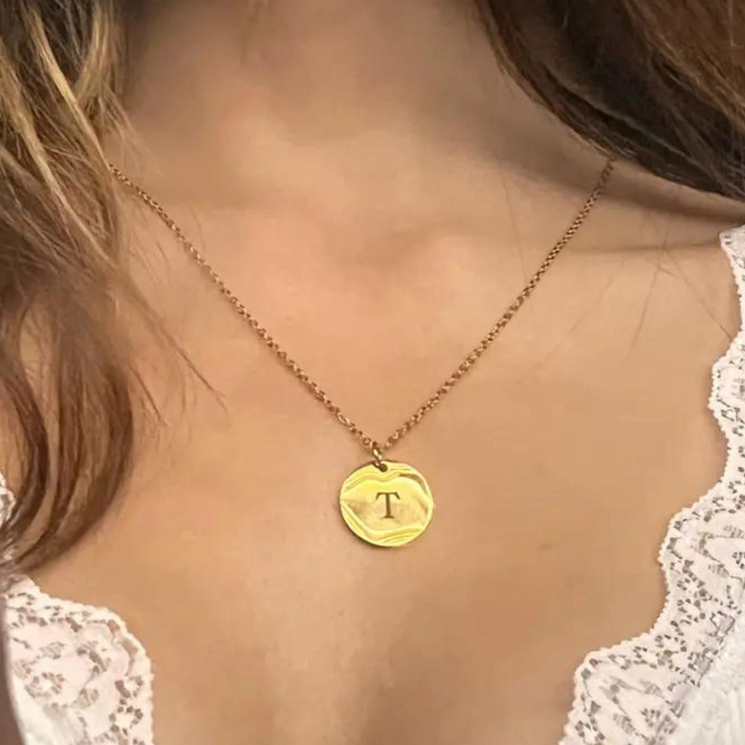 New mom necklace/Personalized Initial/Birthdate Necklace/Custom Initial Date Necklace/Mothers Gift Gold Fill, Silver, Rose Gold Gift for Her